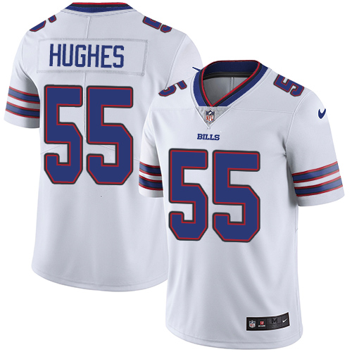 2019 men Buffalo Bills 55 Hughes white Nike Vapor Untouchable Limited NFL Jersey